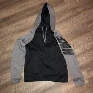 Nike Black and Grey Hoodie